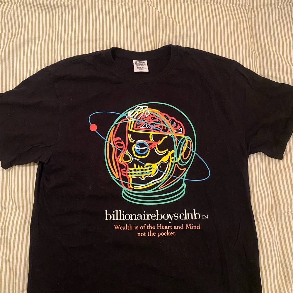 Billionaire Boys Club Black Tee with Vibrant Graphic